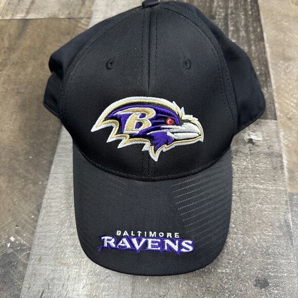 NFL Team Apparel Baltimore Ravens Cap Hat One Size Black - Picture 9 of 9